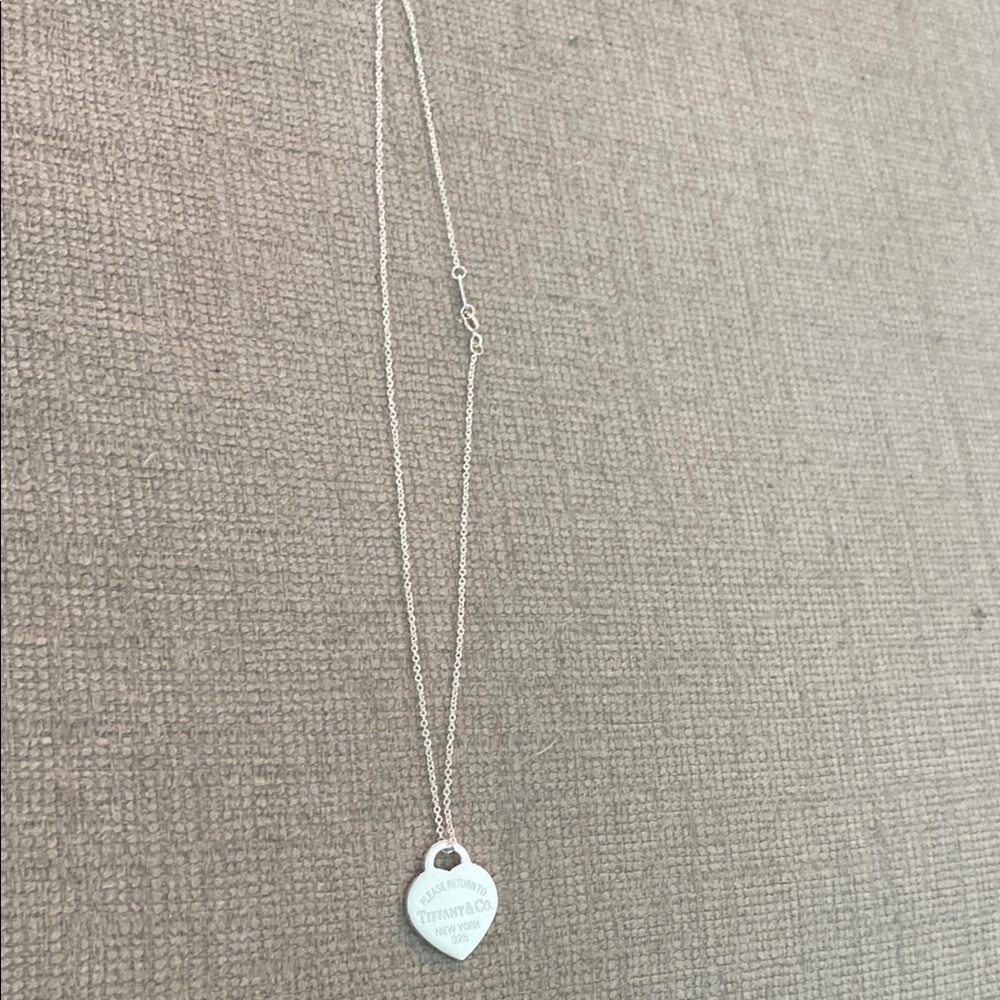Tiffany & Co. Silver Heart Pendant Necklace